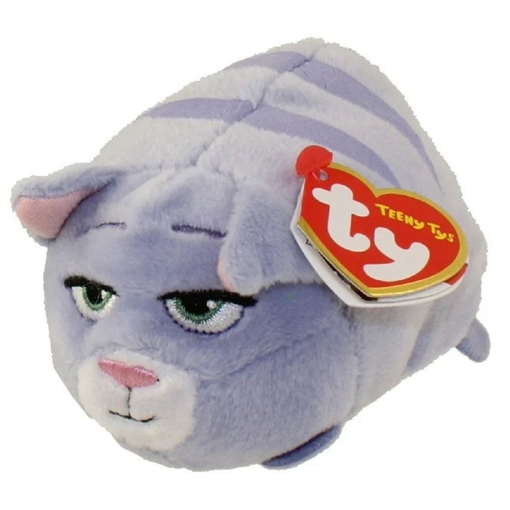Ty Purple and White Cat Plush Toy